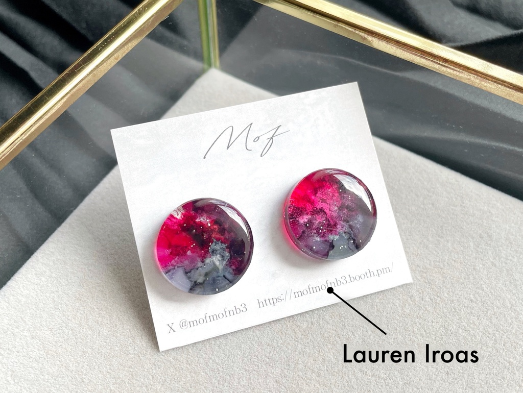 🌈🕒ミラン、ローレン推しカラーイヤリング・ピアス