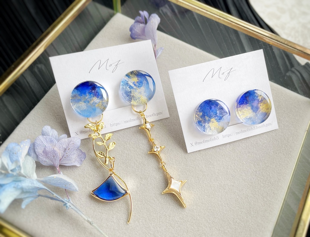 🌈🕒ミラン、ローレン推しカラーイヤリング・ピアス