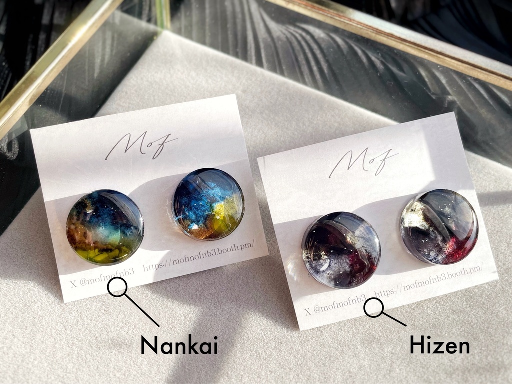 【とうらぶ】マーブルイヤリング・ピアス 【十周年出演キャラ】