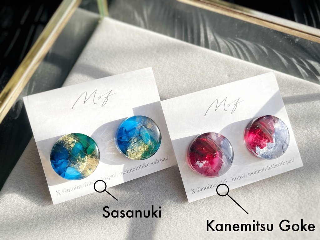 【とうらぶ】マーブルイヤリング・ピアス 【十周年出演キャラ】