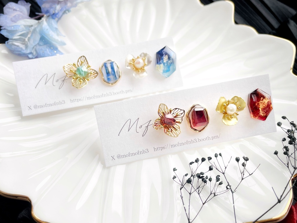【スタレ】花と宝石 イヤリング・ピアス