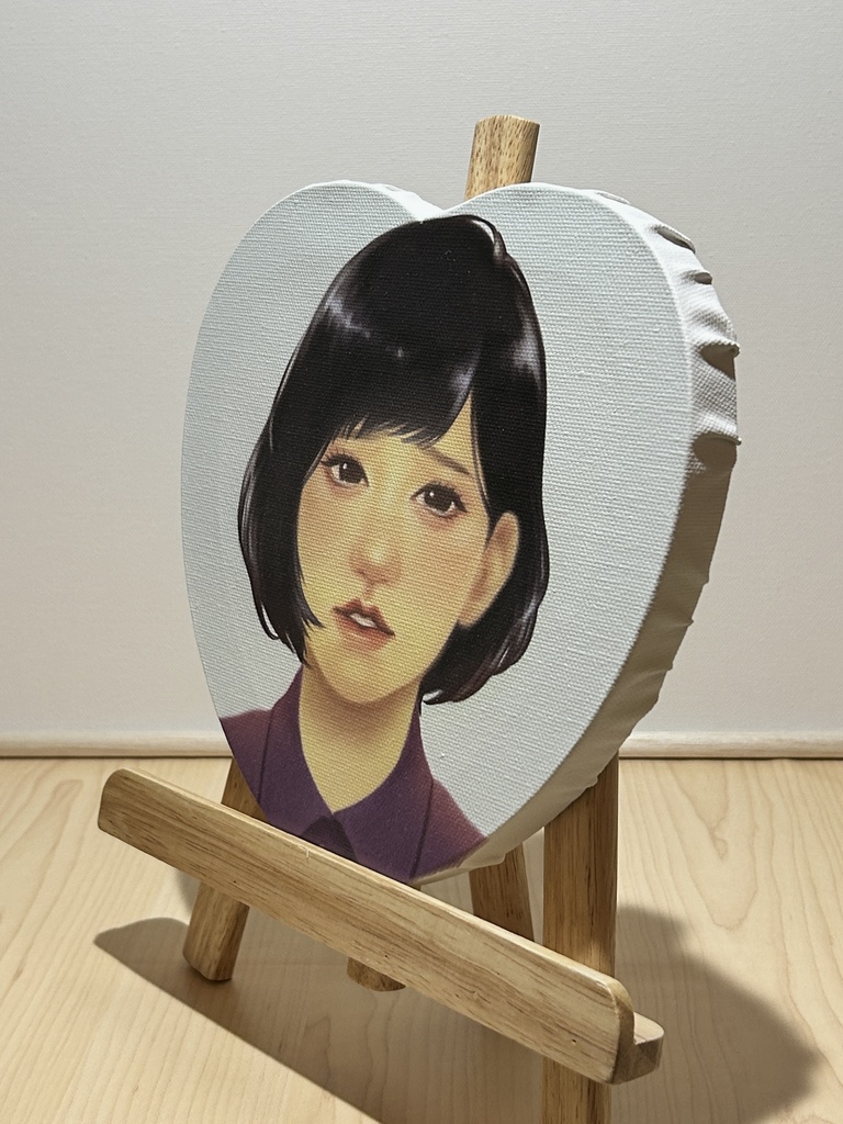 オリジナルイラスト「哀」 プリントキャンバス