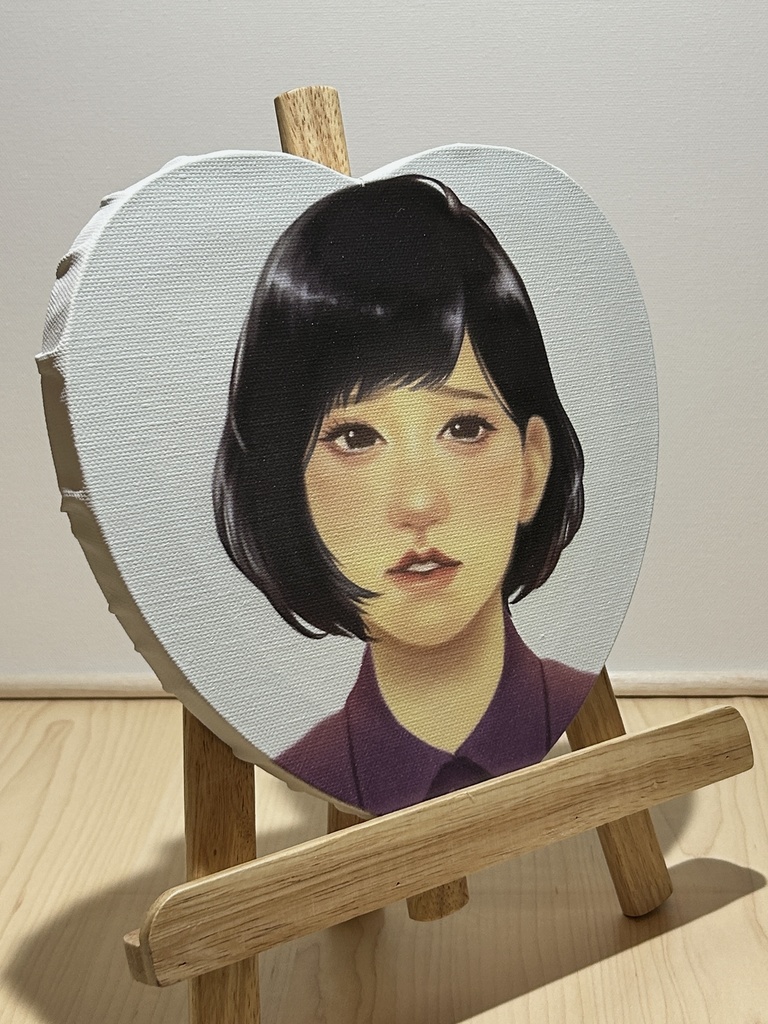 オリジナルイラスト「哀」 プリントキャンバス