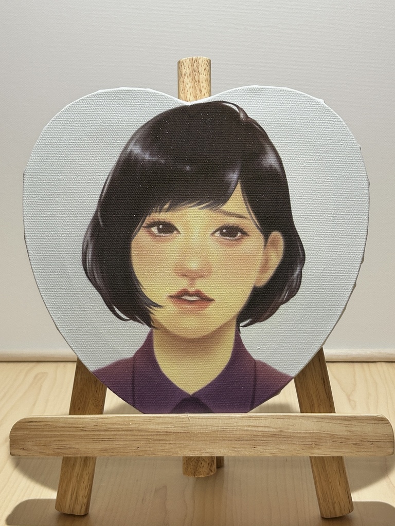 オリジナルイラスト「哀」 プリントキャンバス