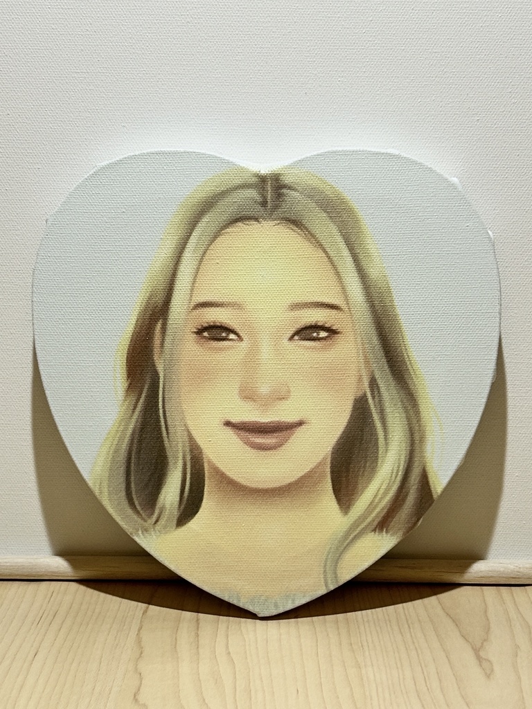 オリジナルイラスト「楽」　プリントキャンバス