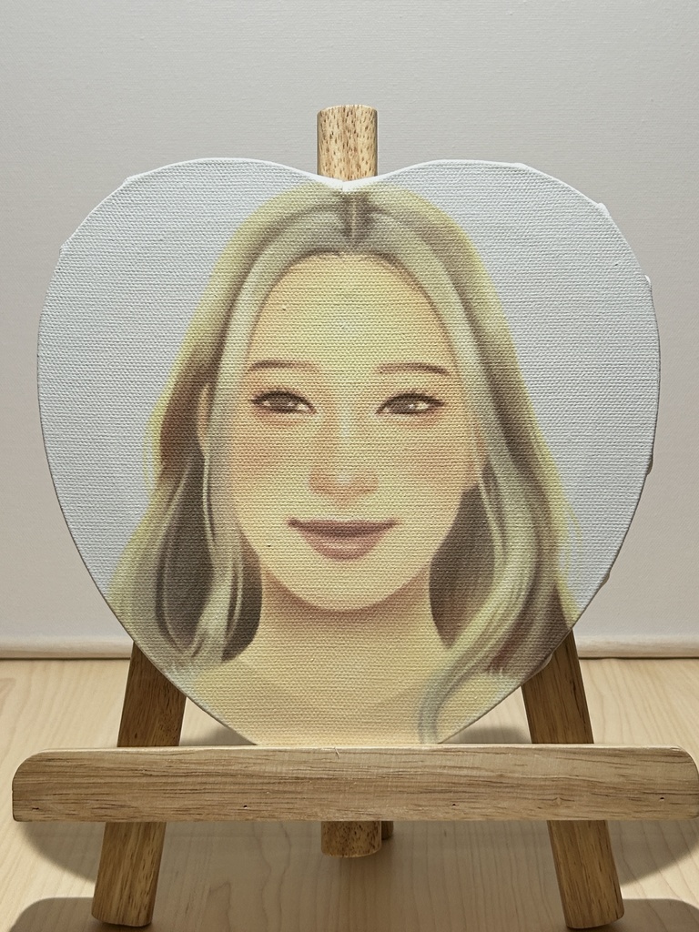 オリジナルイラスト「楽」 プリントキャンバス