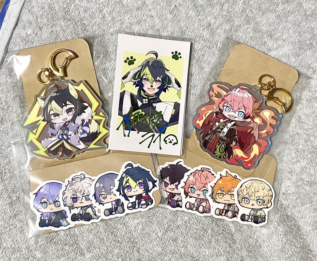 妖怪万化衣装 赤城ウェン&伊波ライ偏光アクキー