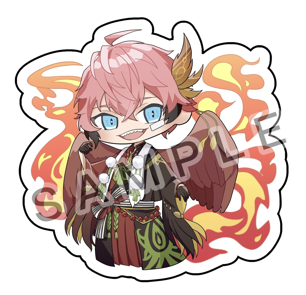 妖怪万化衣装 赤城ウェン&伊波ライ偏光アクキー