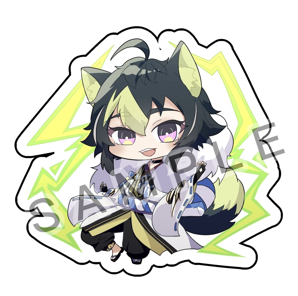 妖怪万化衣装 赤城ウェン&伊波ライ偏光アクキー