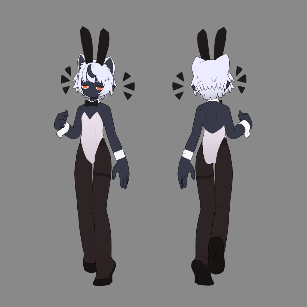 【シャムシール対応】めくれるバニー服