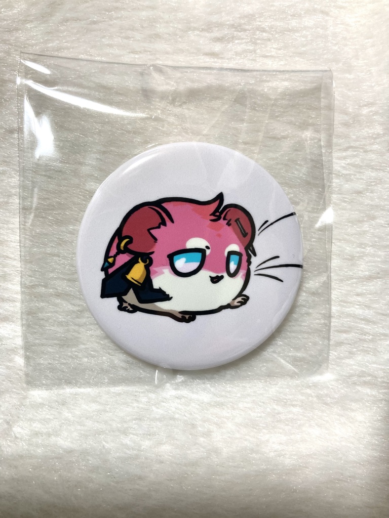 ハム執事丸缶バッジ　ラト