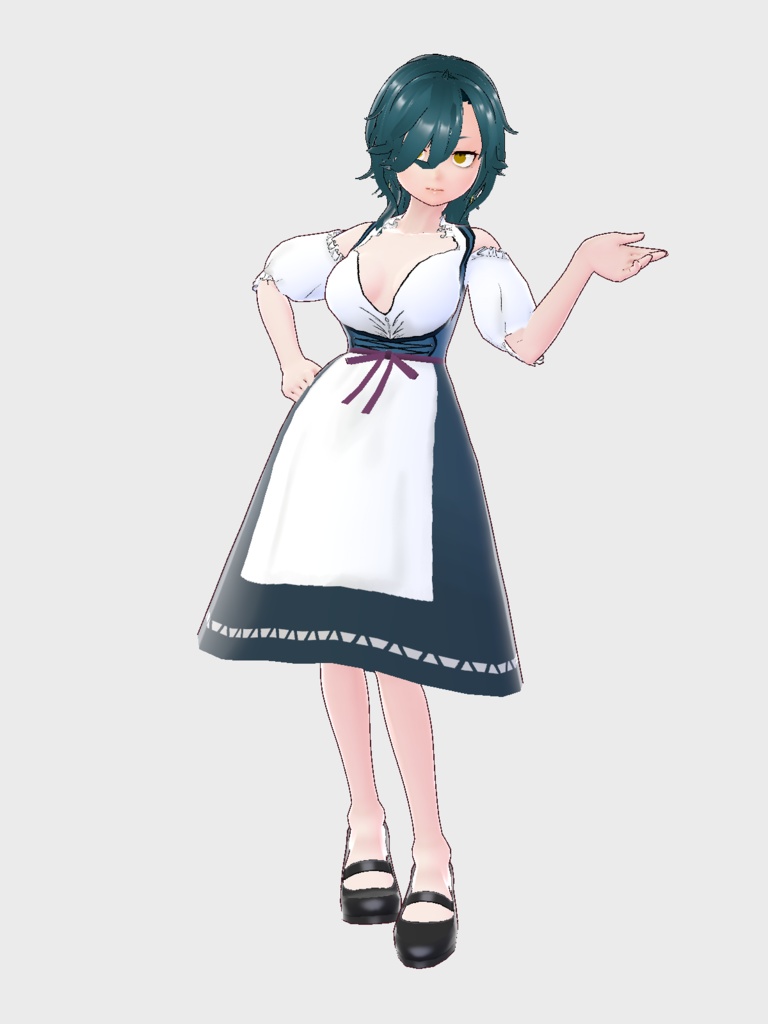【無料】VRoidディアンドルワンピース