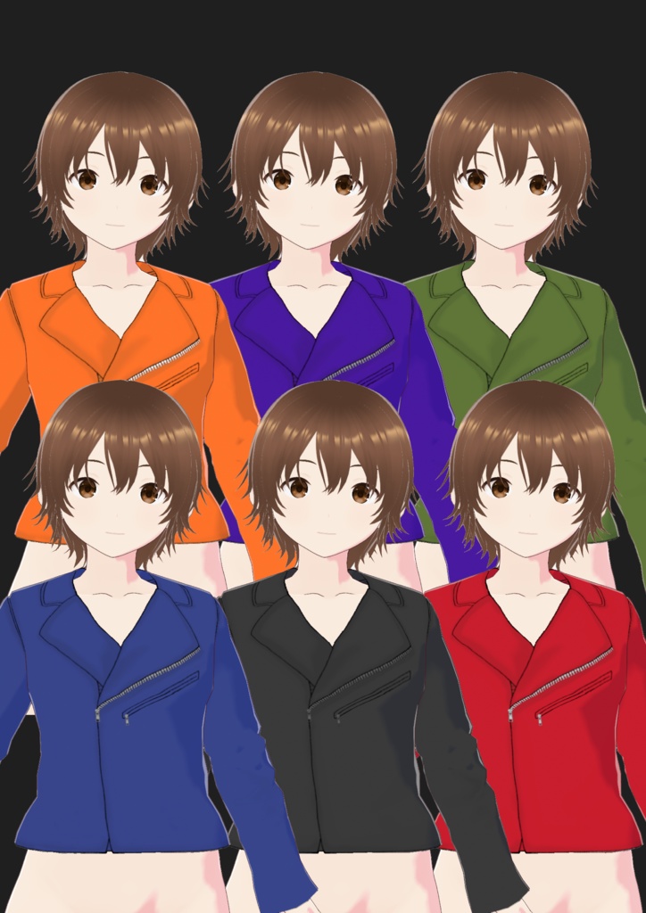 VRoidジャケット6色