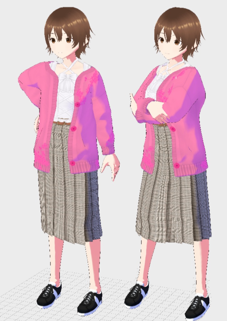 VRoid桜カーディガン2色