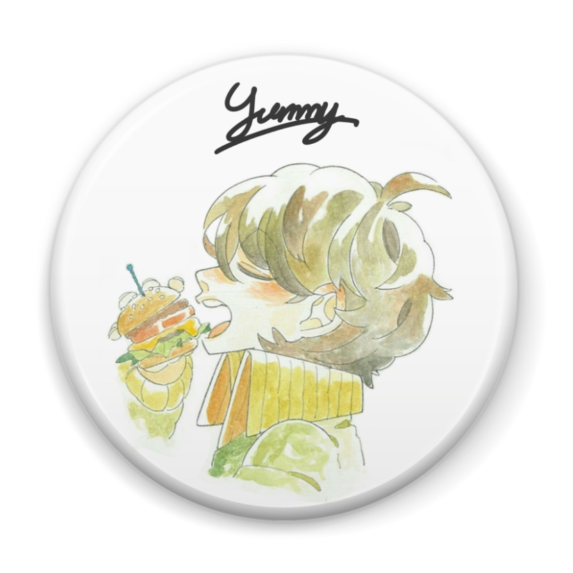 缶バッジ"yummy"