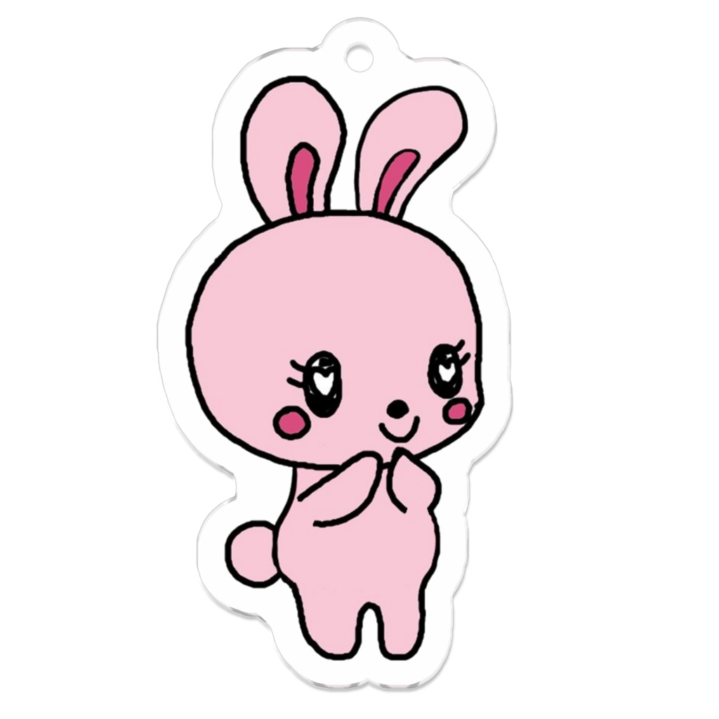 うさぎアクリルキーホルダー