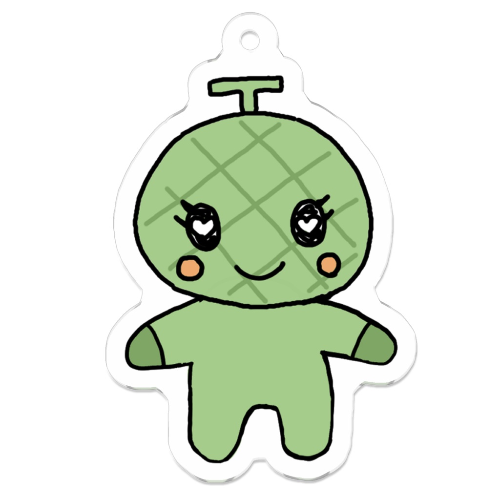 めろんアクリルキーホルダー
