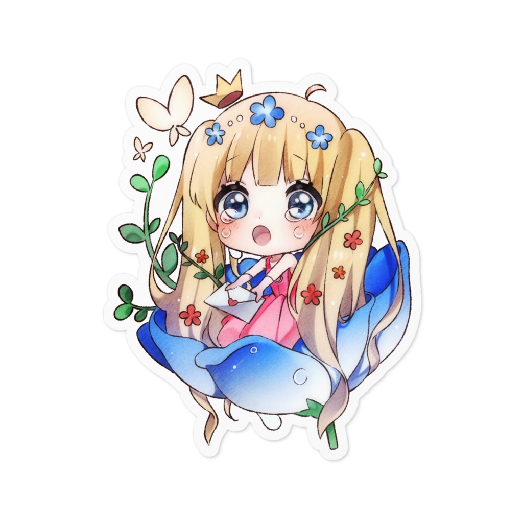 おやゆび姫のステッカー 木漏れ日の森 Booth