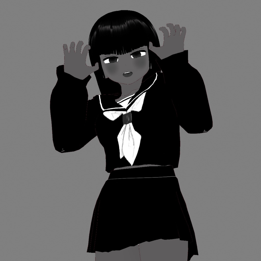 [VRoid] 黒々漆子 Kuroguro Uruko [無料/Free]