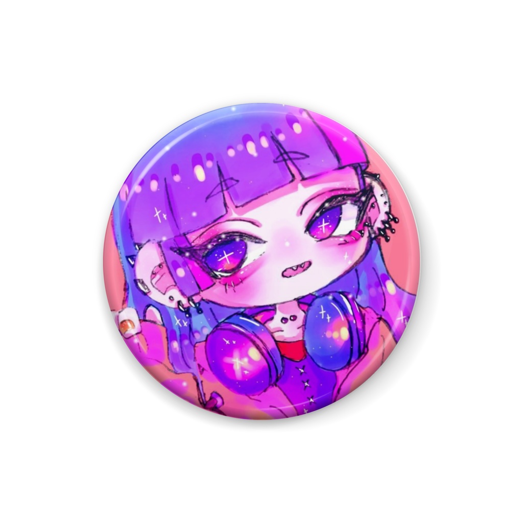 紫ちゃんバッジ