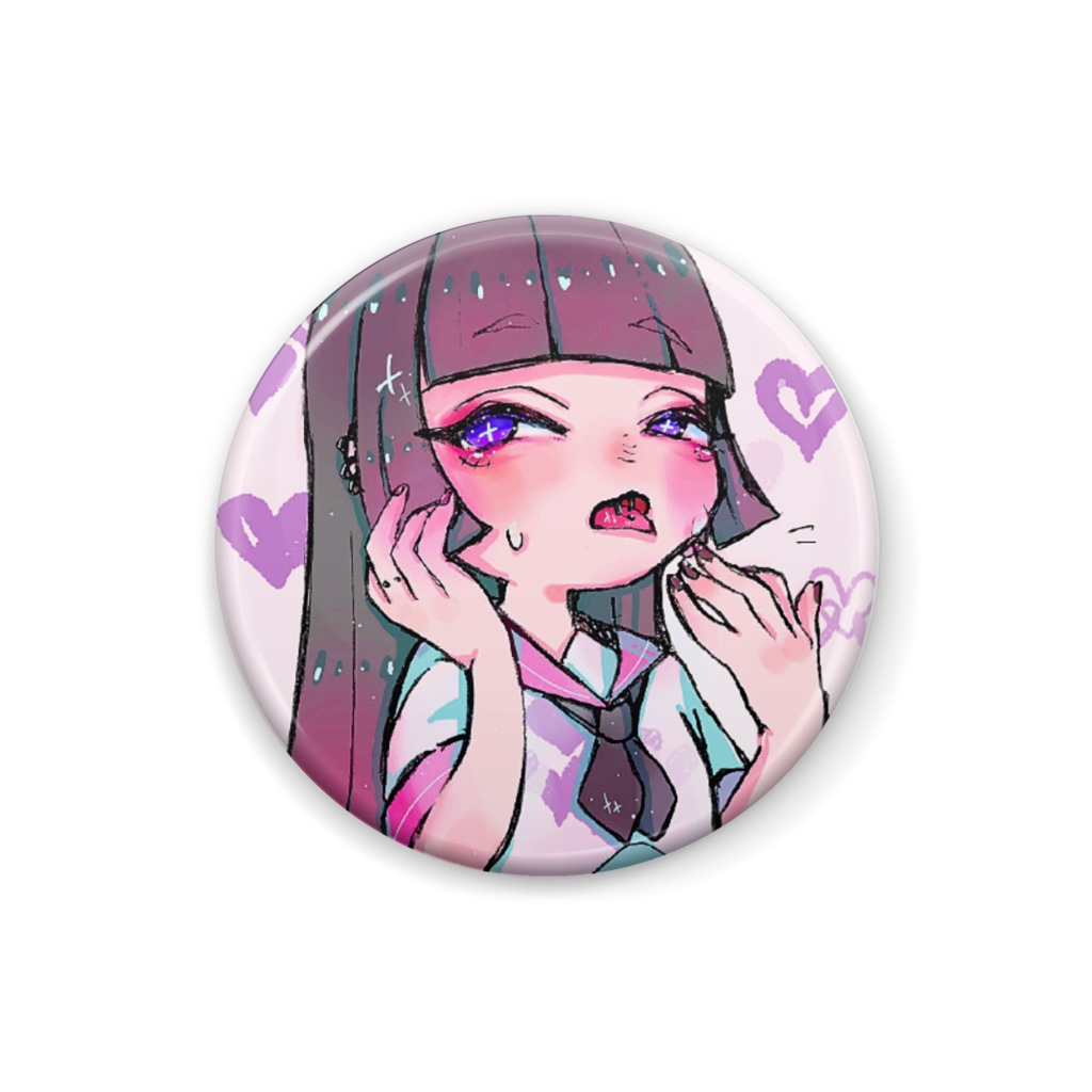姫カットちゃんバッジ
