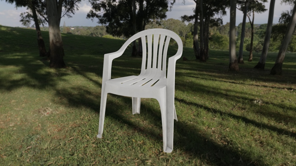 プラスチック製モノブロックチェア(plastic monobloc chair)