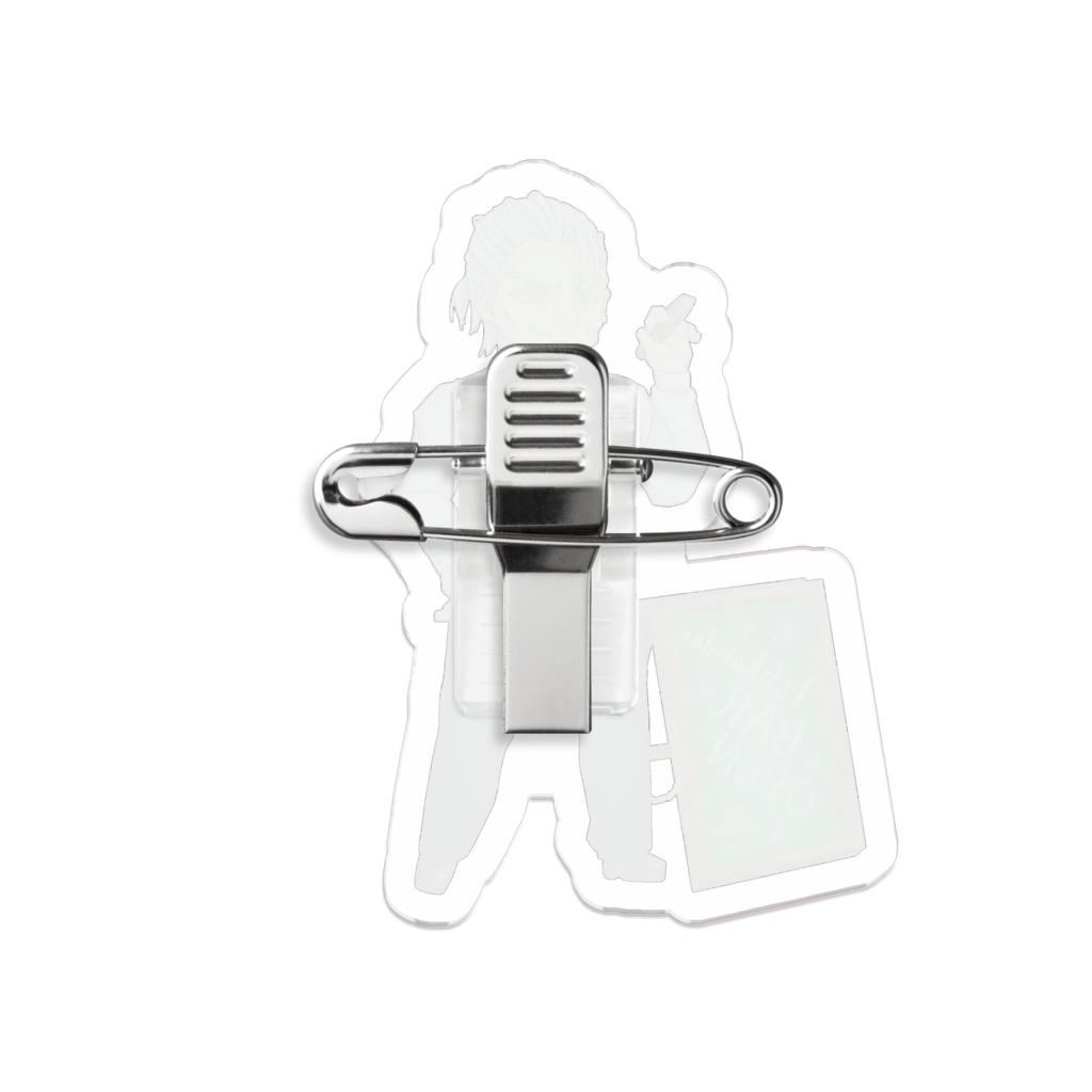 アクリルバッジ 異種メール(風月 鈴蘭様デザイン)