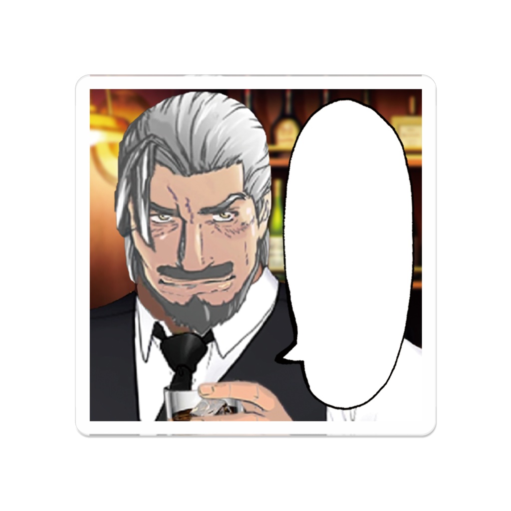 書き込めるアクリルバッジ 異種メールA
