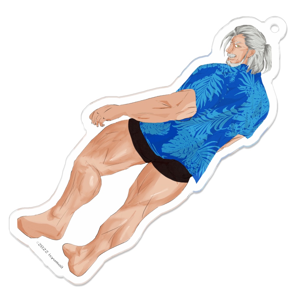 アクリルキーホルダー異種メールE(アロハ)期間限定おはようボイス付