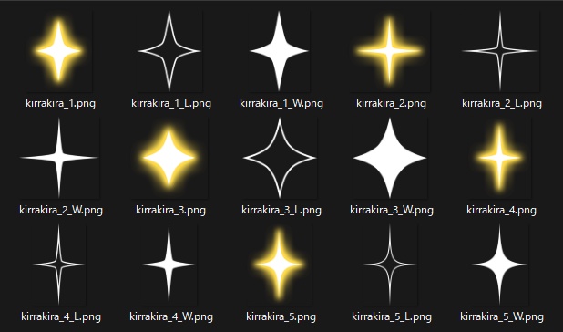 【Live2Dアイテム】キラキラエフェクト