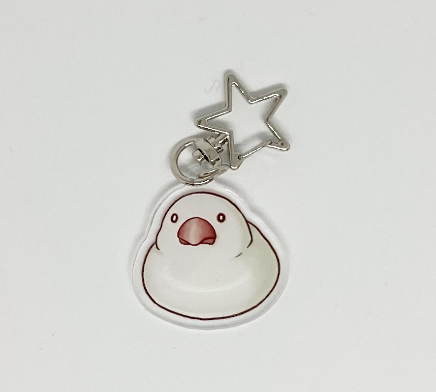 トリ　アクリルキーホルダー