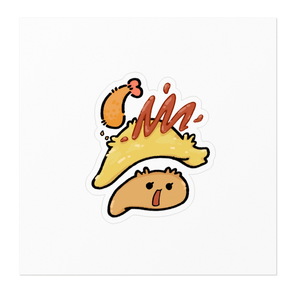 びっくりオムライスステッカー