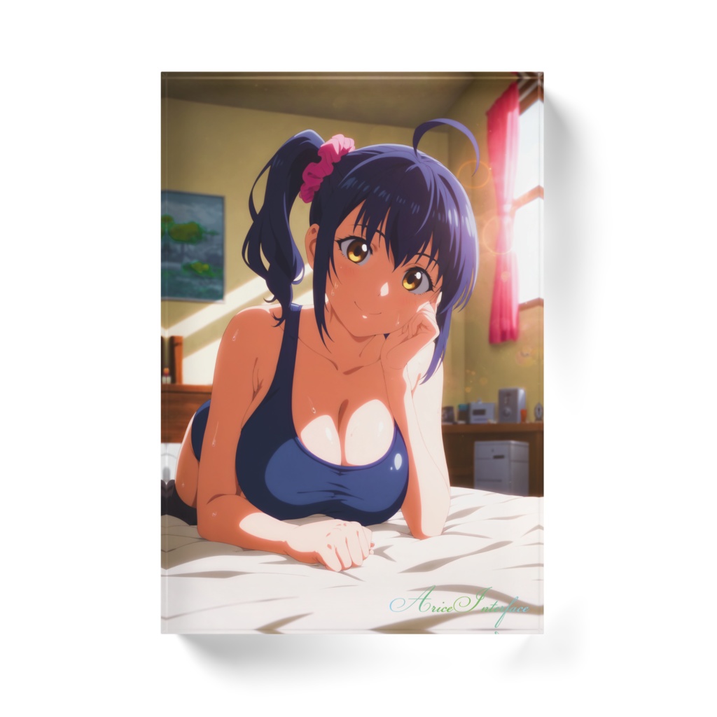 朝のひととき スク水アリス アクリルブロック