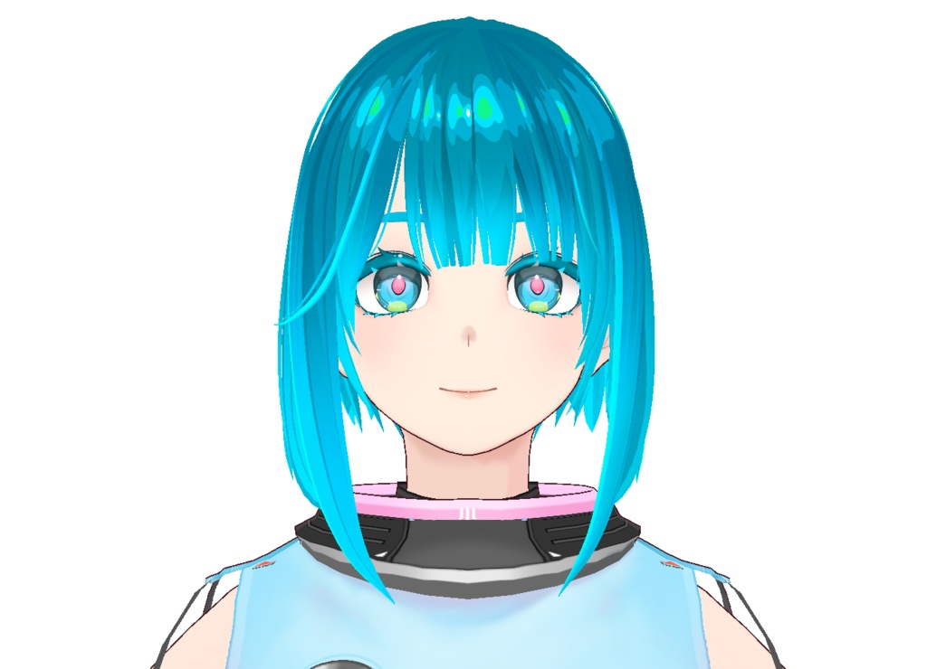 AvatarSample_K改め（color：ターコイズブルー）
