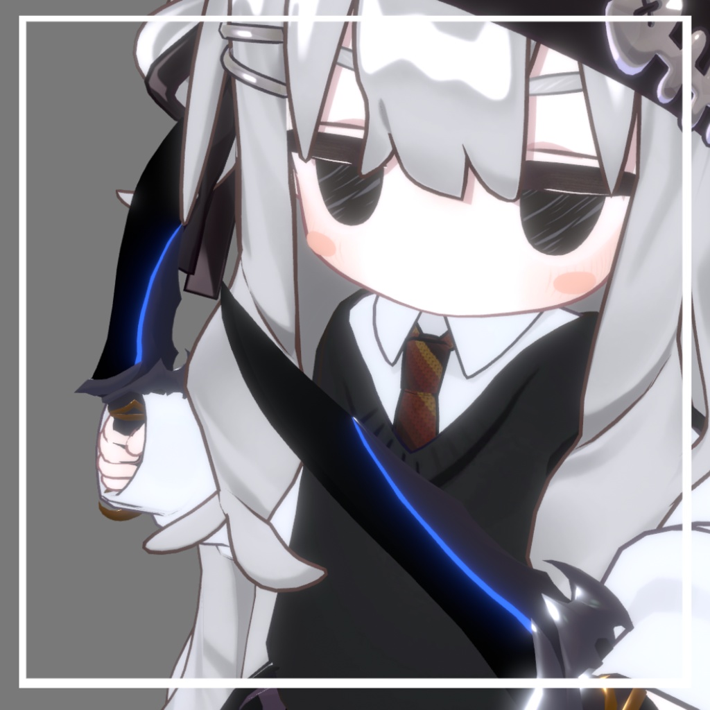 【ギミック付き3D武器】 月蝕の短剣 (げっしょくのたんけん)