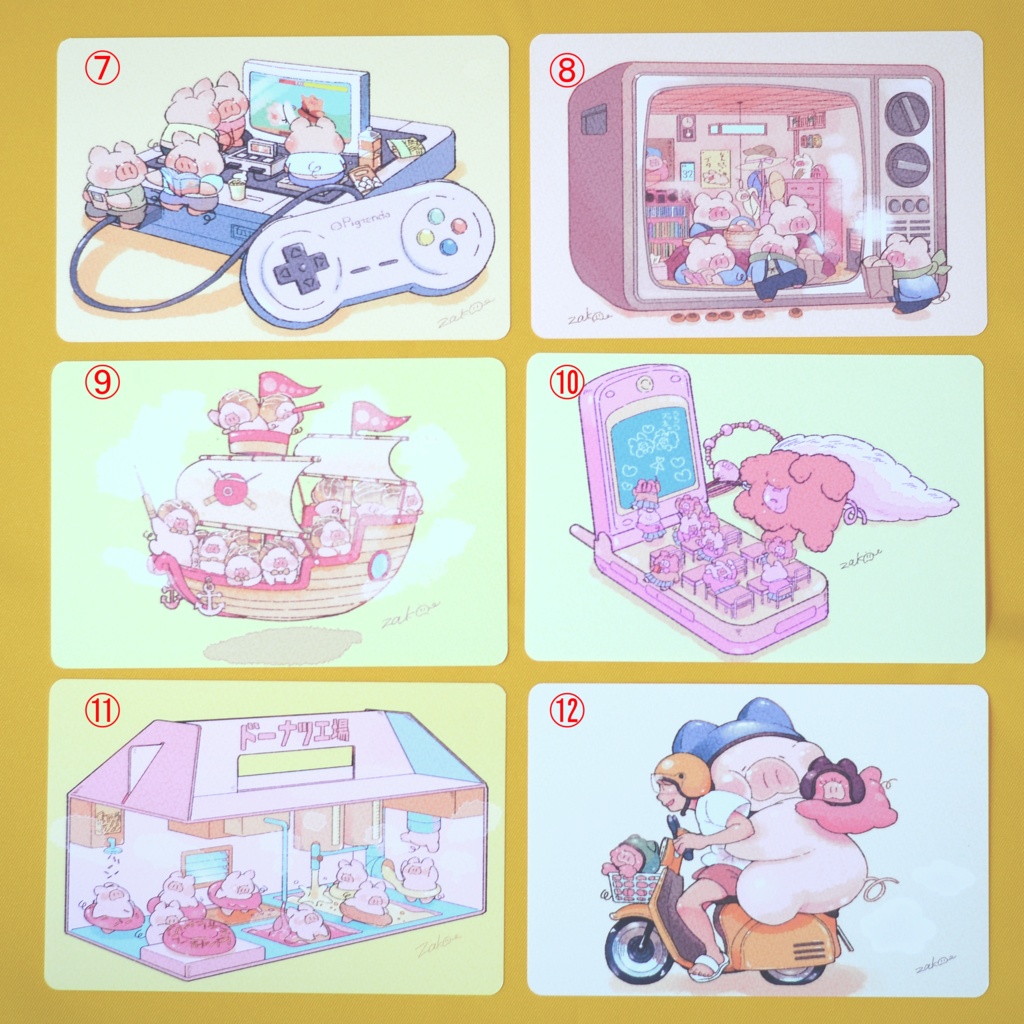 世界はブタで出来ている。【ポストカード】