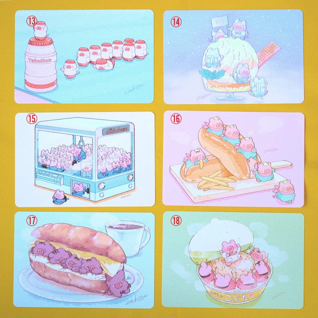 世界はブタで出来ている。【ポストカード】