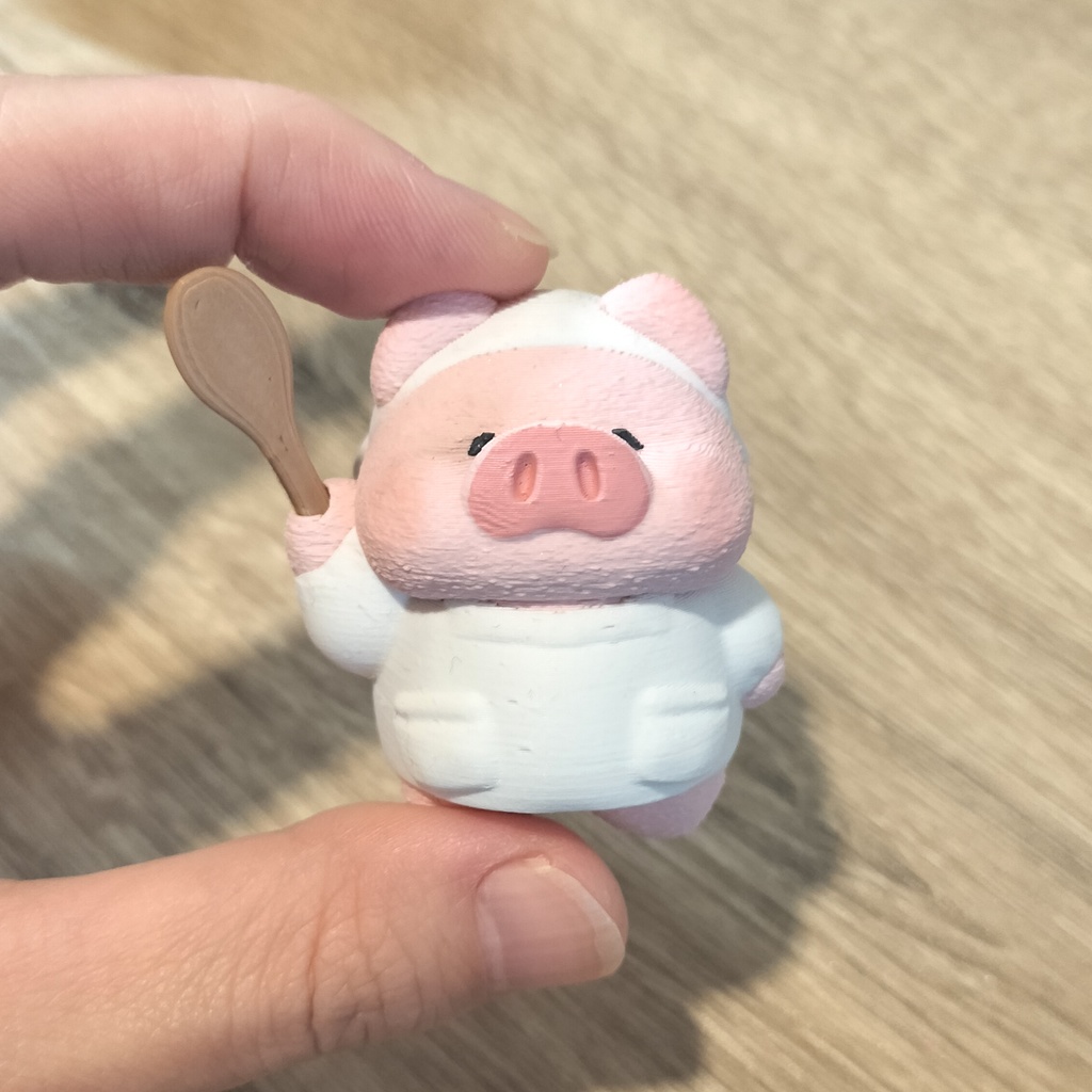 【フィギュア】おにぎりカプセル ブタさん 割烹着