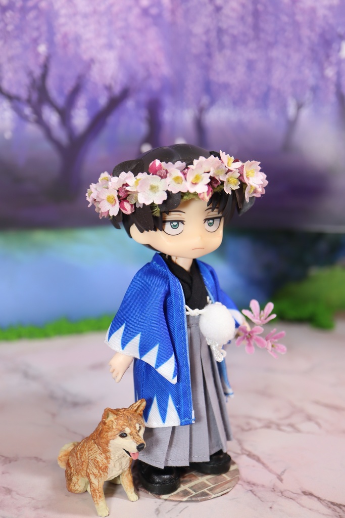 小人の花冠、桜。　オビツ11サイズ