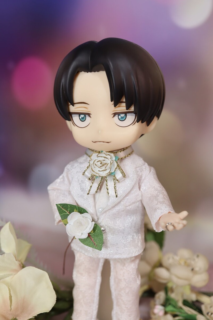 薔薇のリボンタイ・マリッジローズ(オビツ11サイズ)
