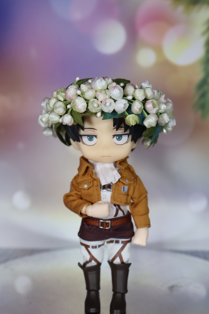 スズランの花冠 (ねんどろいどサイズ) 布花