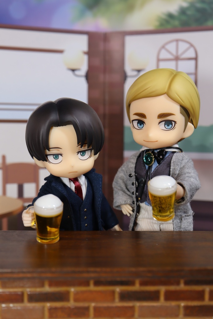 大人のビールジョッキ　２セット　オビツ11サイズ　ミニチュア
