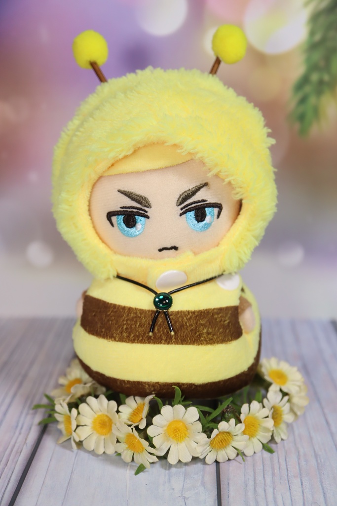 ぬい用！きぐるみ着ても外せるループタイ・（グリーン）　10cmぬいサイズ