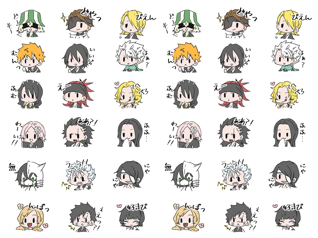 ぶりーちキャラフレークシール