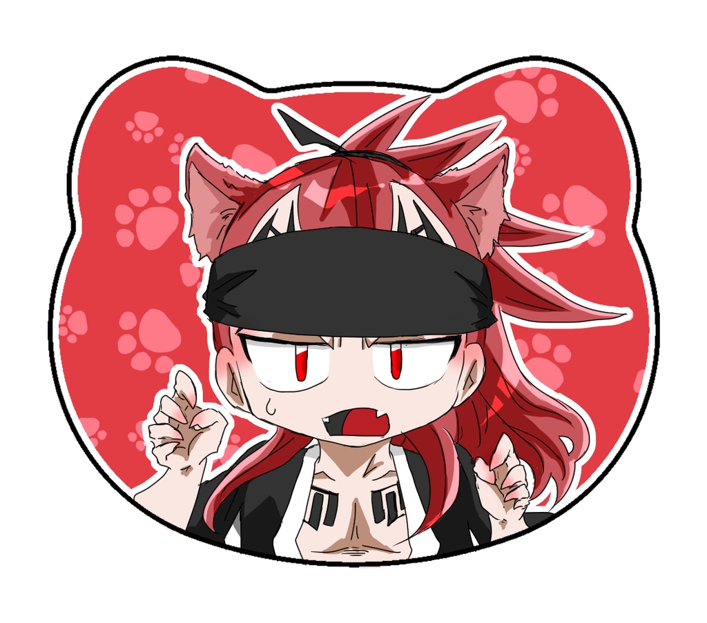 ケモ耳缶バッジ【恋次】