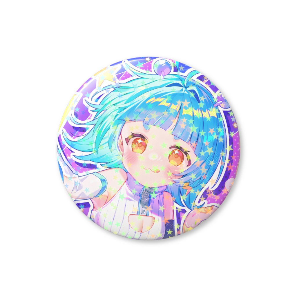 【活動一周年記念】ホログラム缶バッチ