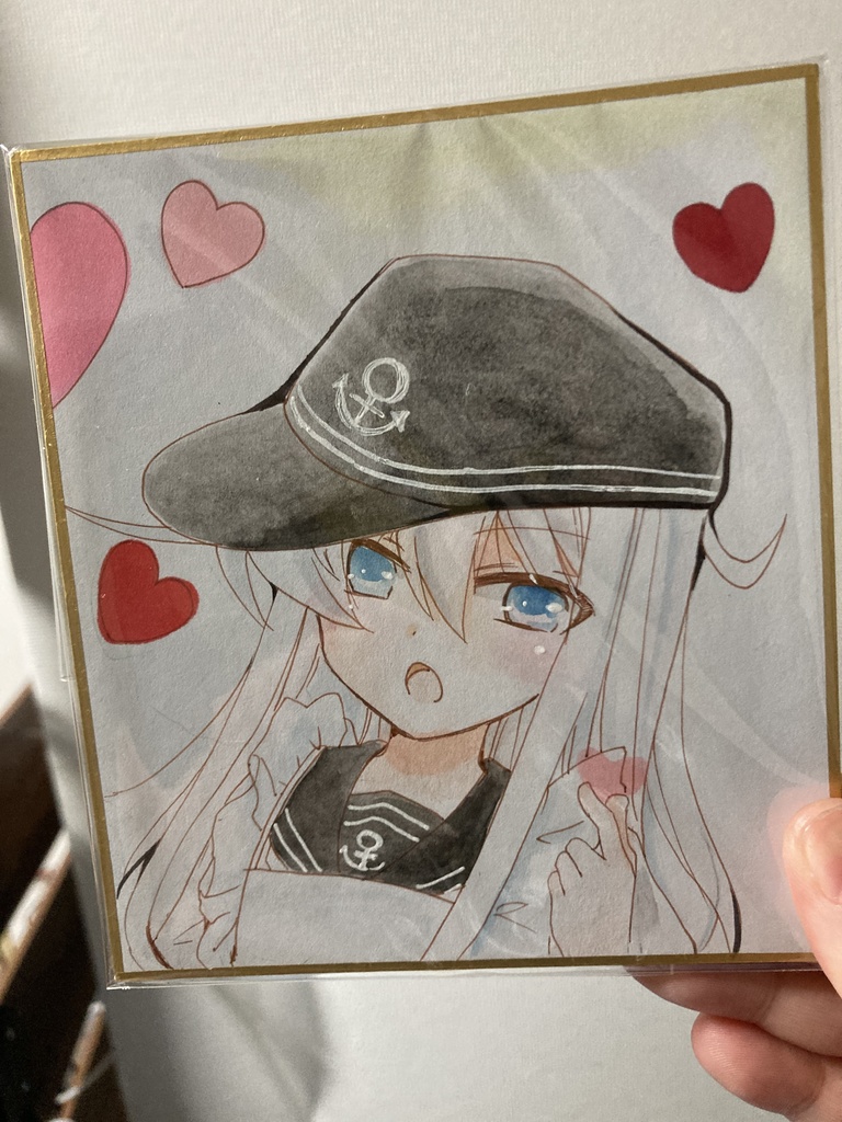 艦これ小色紙。響。バレンタイン