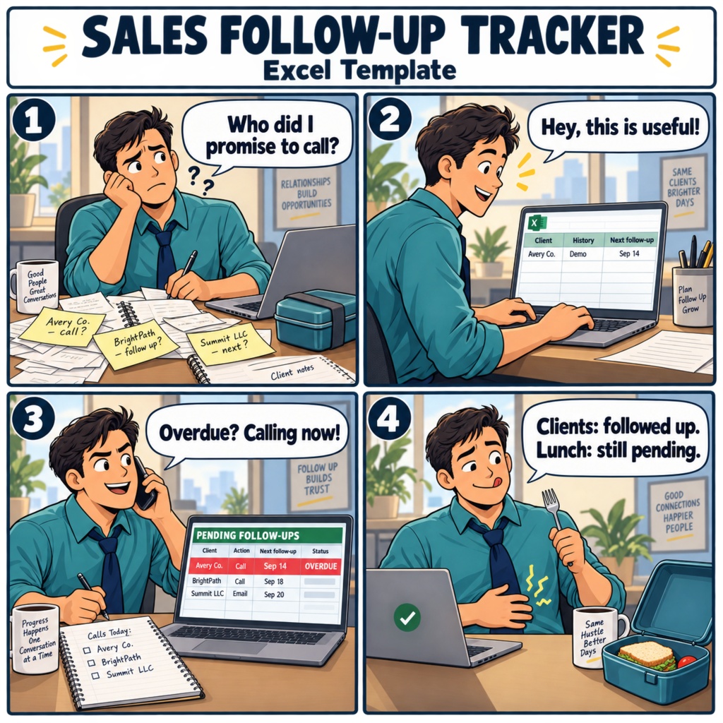 営業商談フォロー管理表 / Sales Meeting Follow-Up Tracker