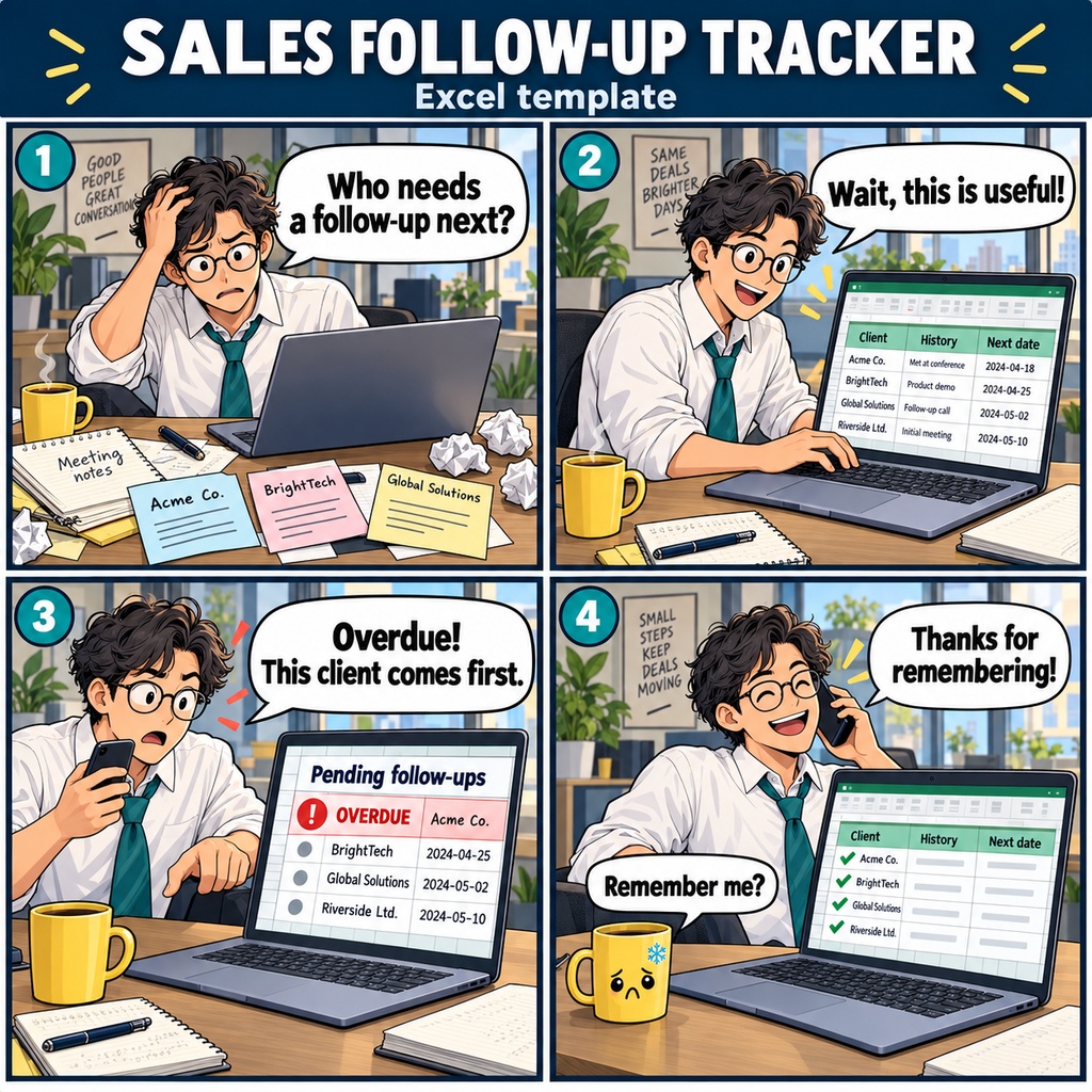 営業商談フォロー管理表 / Sales Meeting Follow-Up Tracker