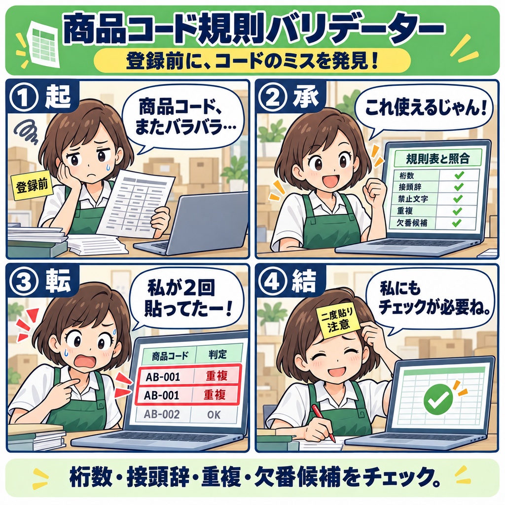 商品コード規則バリデーター / Product Code Rule Validator